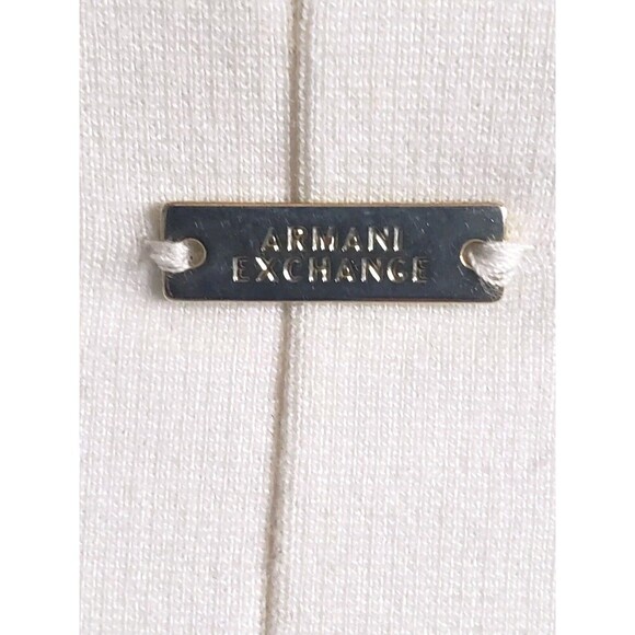 Armani Exchange Sheath Dress  Women's XL Cream Shoulder Zip Wool Blend NWT - Picture 6 of 9